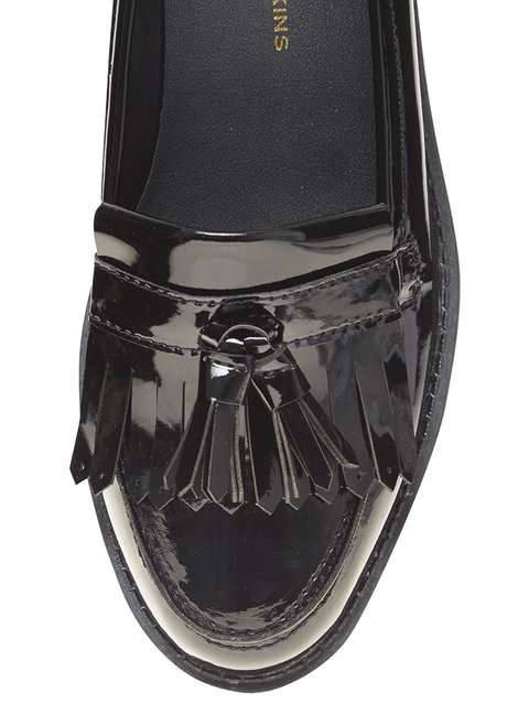 Black 'Lisa' Kilty Loafer shoes